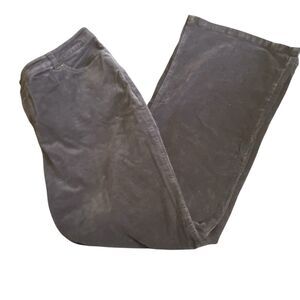 Charter Club Pant Shop Gray Corduroy Classic Fit Stretch Women's Size 16W